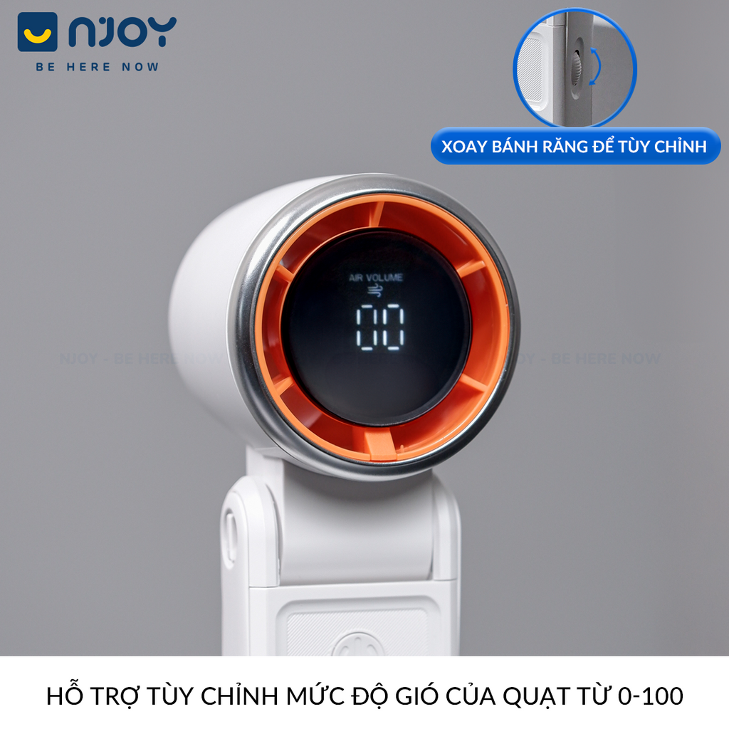 Quạt cầm tay Mini siêu nhỏ gọn chống ồn sạc tích điện type c pin dung — ảnh 7
