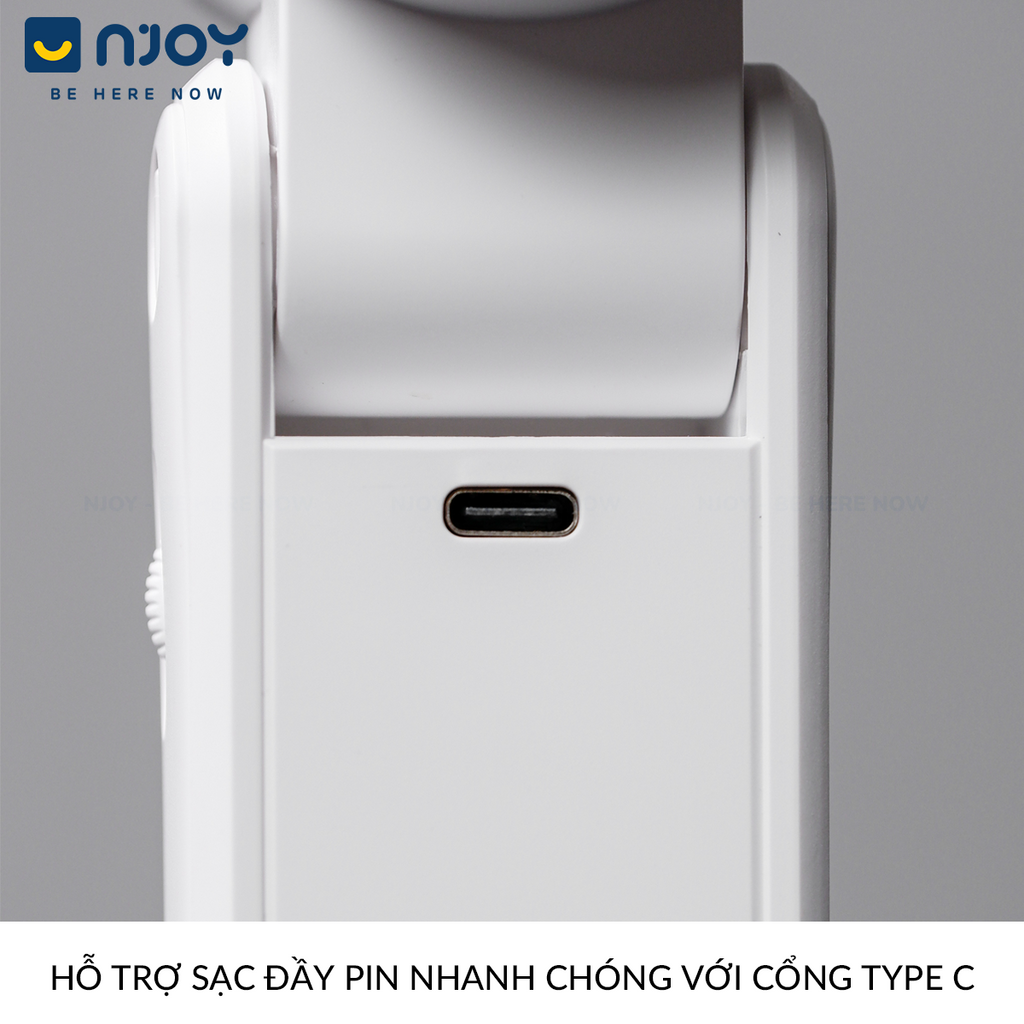 Quạt cầm tay Mini siêu nhỏ gọn chống ồn sạc tích điện type c pin dung — ảnh 5