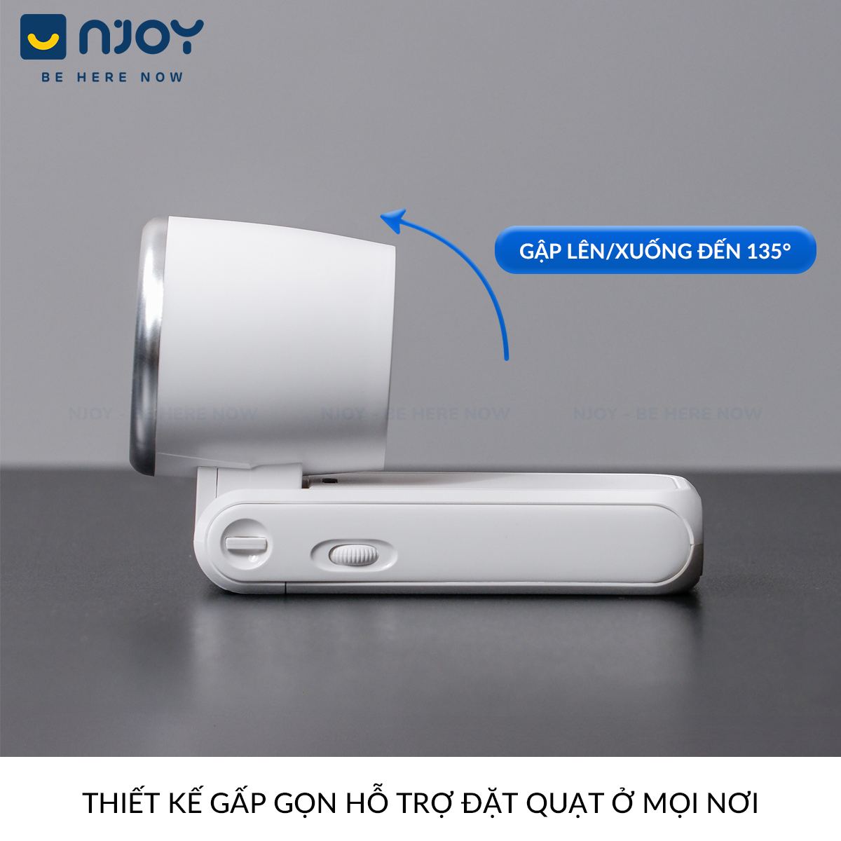 Quạt cầm tay Mini siêu nhỏ gọn chống ồn sạc tích điện type c pin dung — ảnh 4