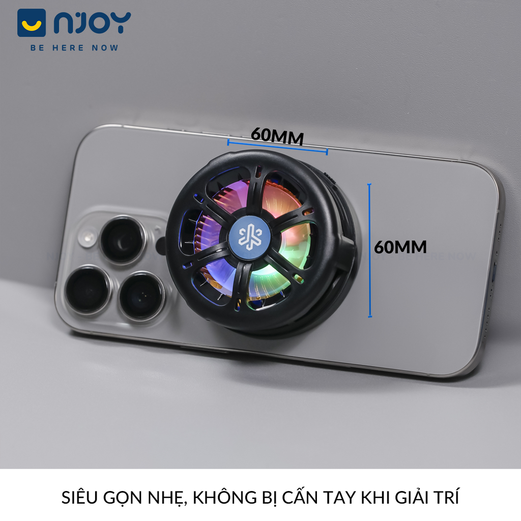 Quạt tản nhiệt điện thoại không dây sò lạnh làm mát hỗ trợ chơi game — ảnh 2