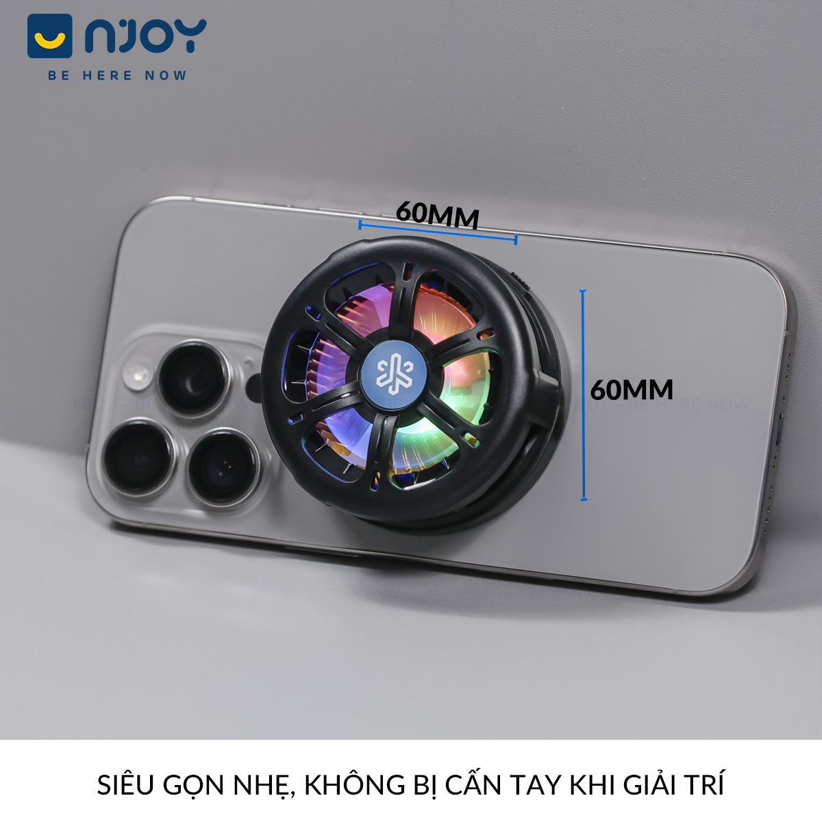 Quạt tản nhiệt điện thoại không dây sò lạnh làm mát hỗ trợ chơi game — ảnh 2