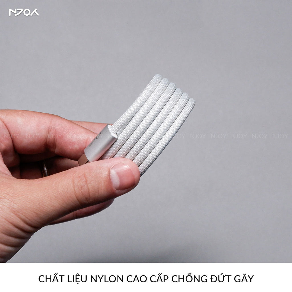 Cáp sạc nhanh đa năng 3 trong 1 240W type c dây nylon — ảnh 5