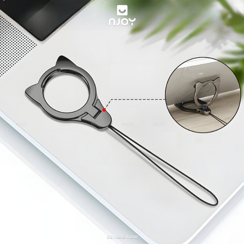 Móc khóa khóa mèo đen tiện dụng chống thất lạc cho chìa khóa điện — ảnh 10