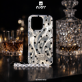 Ốp lưng chấm bi tráng gương kèm dây đeo sang trọng — iPhone 14 Pro