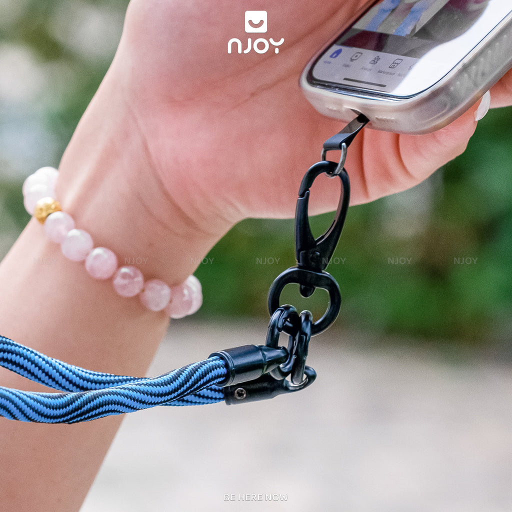 Bộ dây đeo điện thoại nylon siêu bền kèm tag treo và móc khóa dài 60cm — ảnh 13