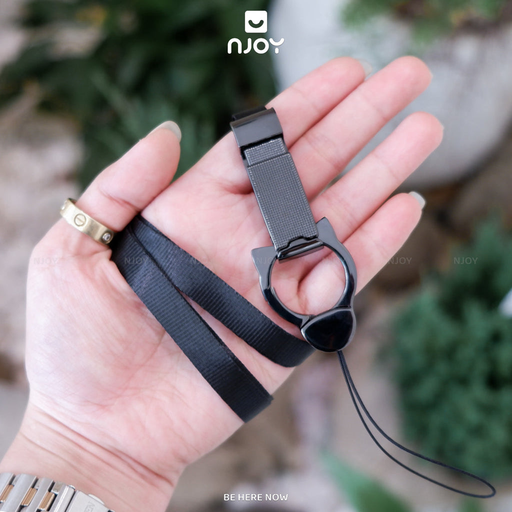 Dây đeo điện thoại thông minh hình mèo đen tiện thoại cho các dòng — ảnh 7
