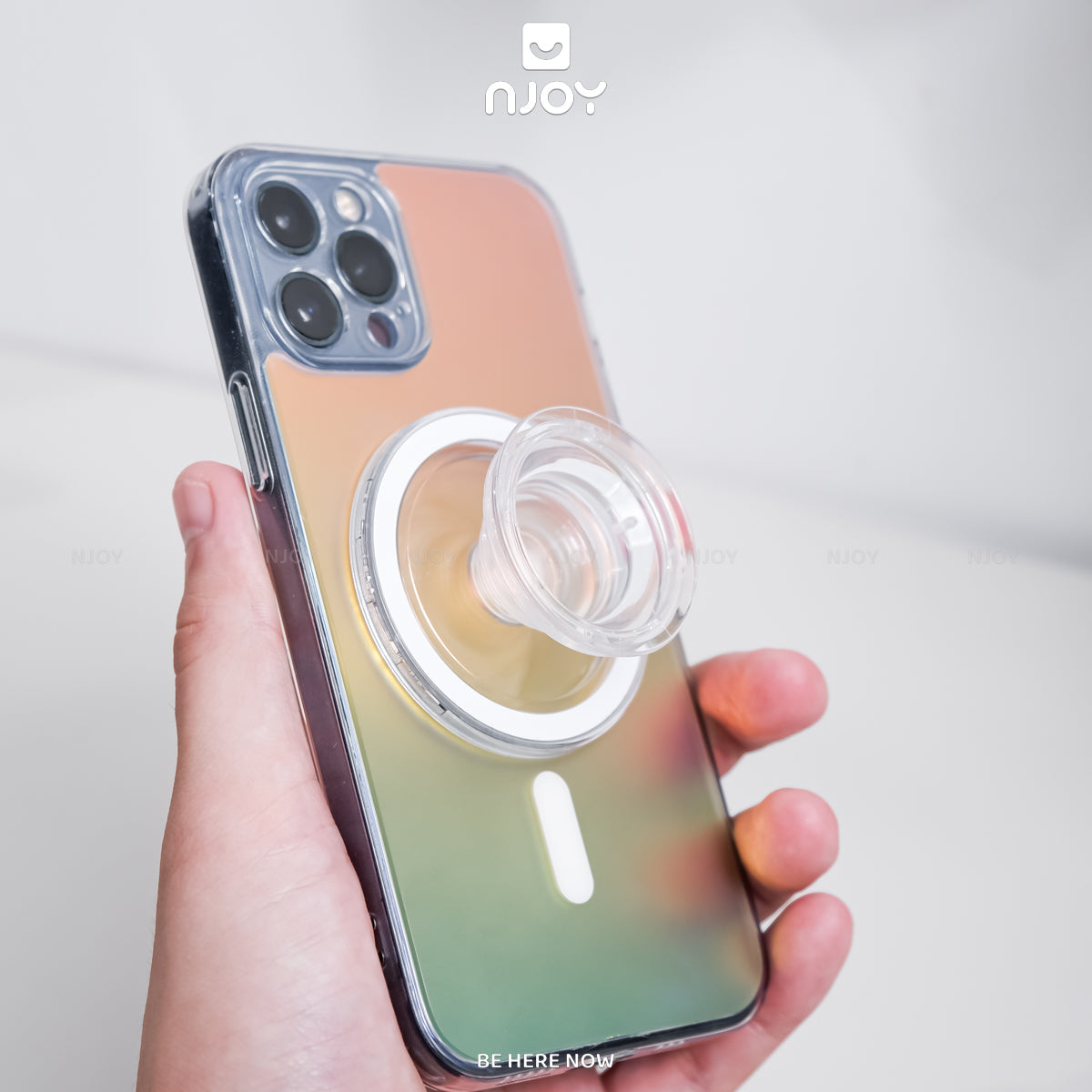 Giá đỡ điện thoại PopSocket MagSafe trong suốt — ảnh 4