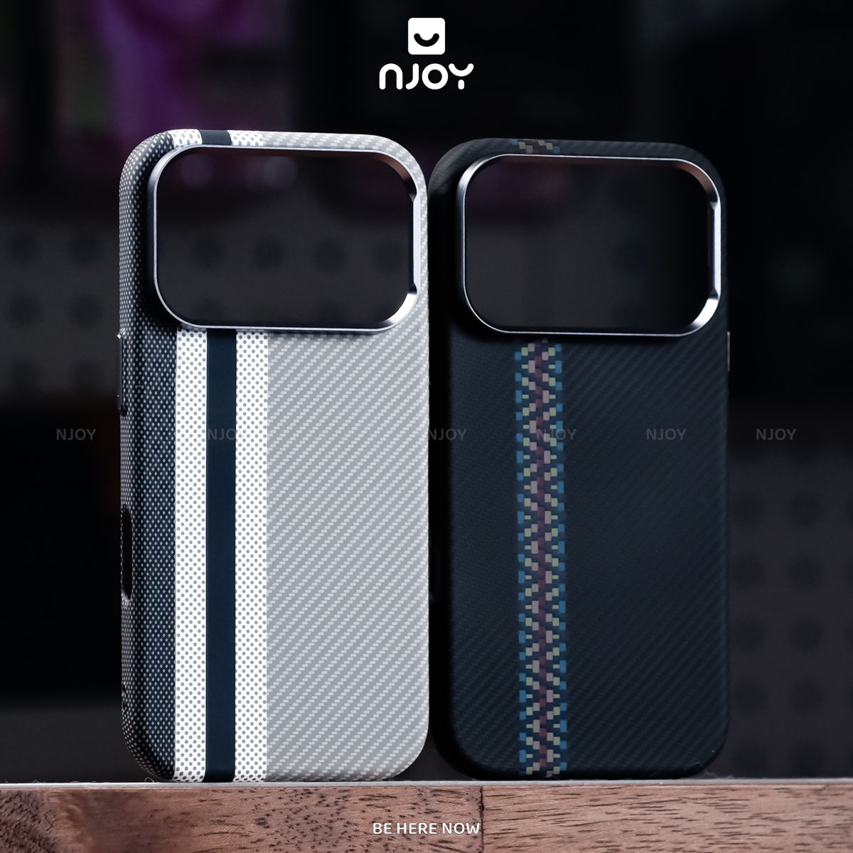 Ốp carbon MagSafe siêu mỏng họa tiết sọc nổi 3D — iPhone 14 Pro