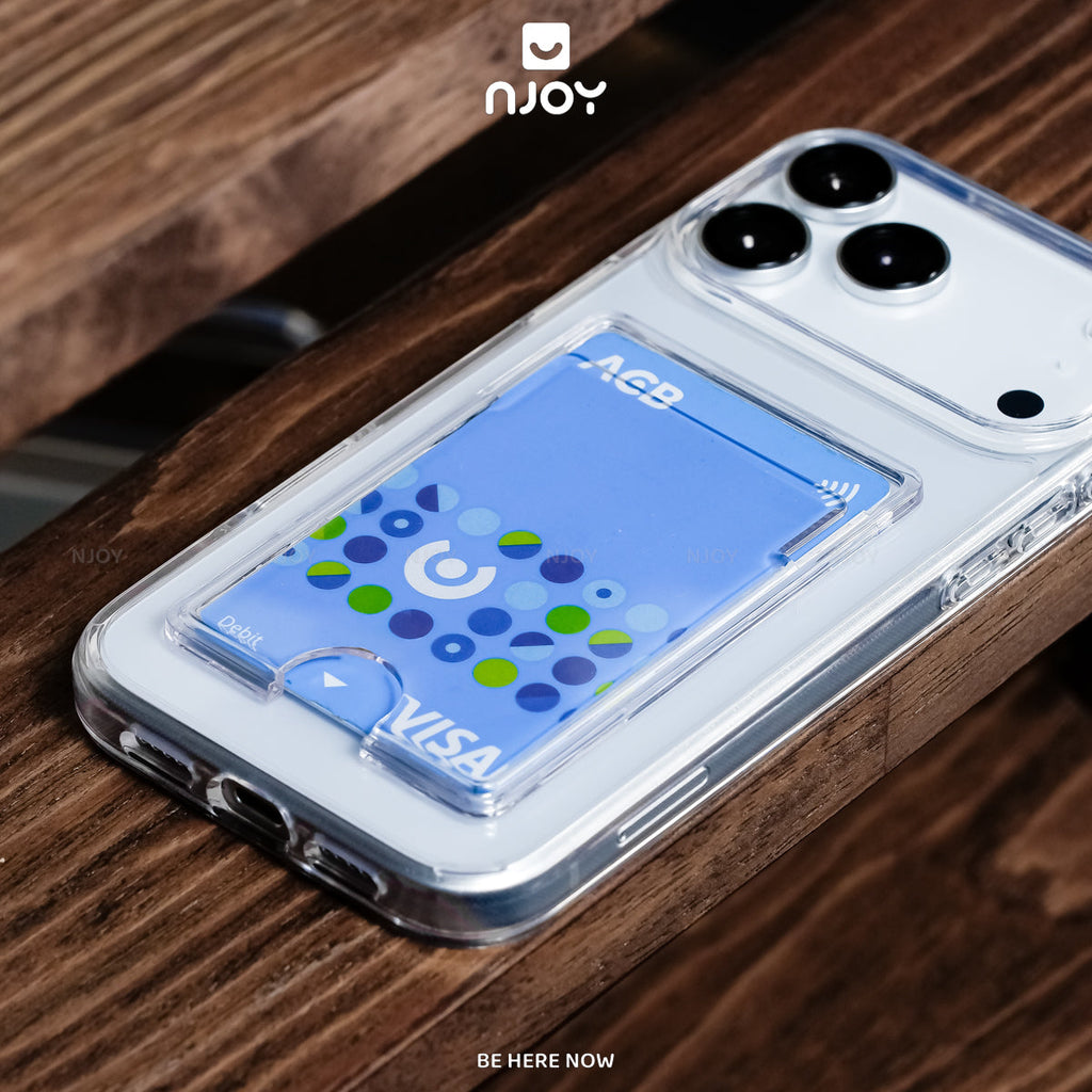 Ốp lưng trong suốt đựng thẻ bảo vệ camera chống sốc — iPhone 14 Pro — ảnh 8