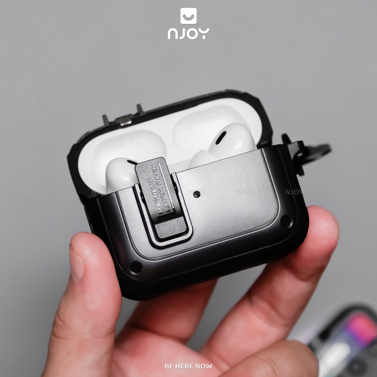 Ốp tai nghe AirPods Pro 3 2 4 cyberlock nút bấm — AirPods 4 — ảnh 2