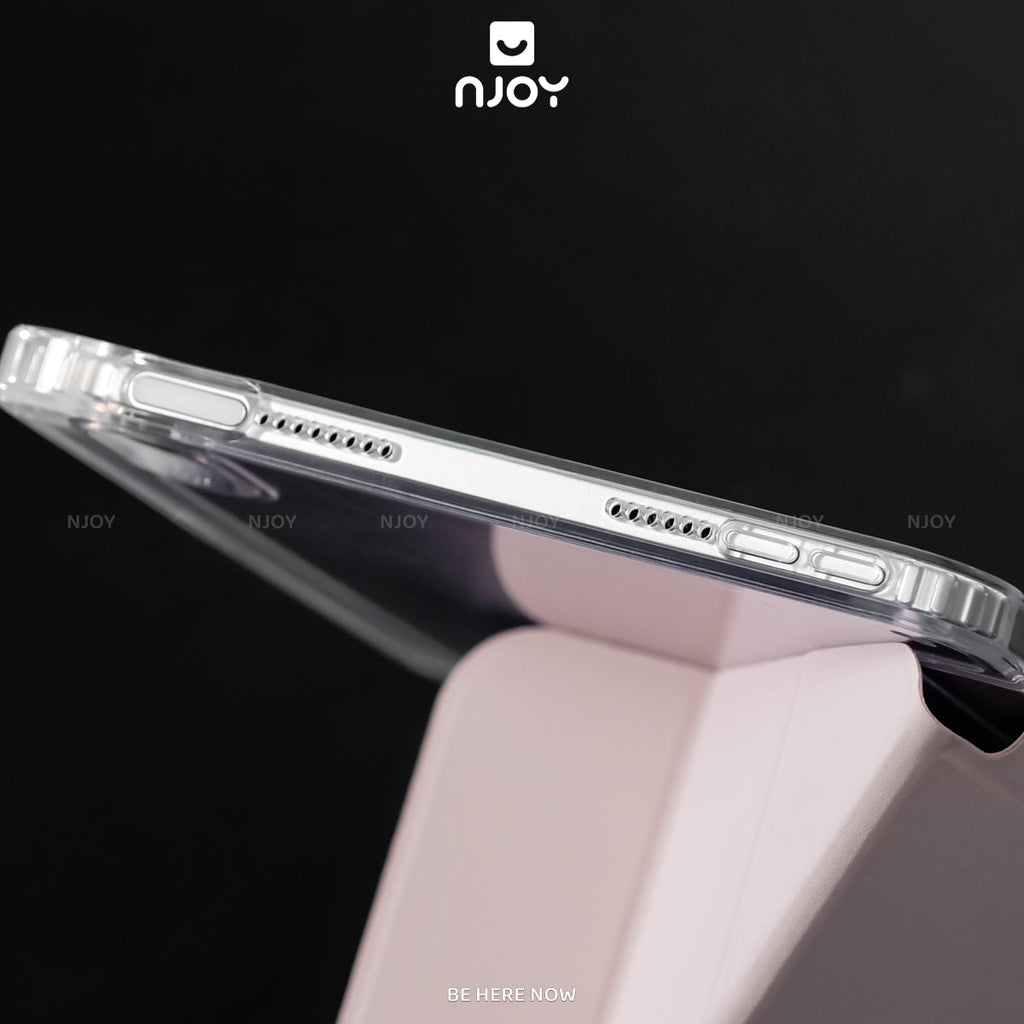 Bao da ốp lưng iPad trong suốt chống sốc mặt lưng gấp — iPad Air 13" — ảnh 5
