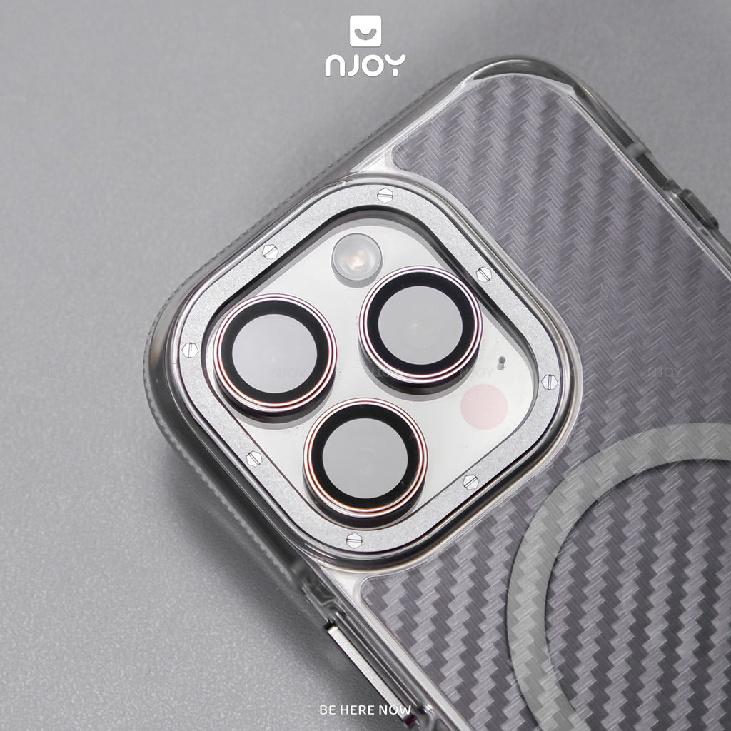 Ốp MagSafe carbon lưng nhám viền chống trượt — iPhone 14 Pro Max — ảnh 4