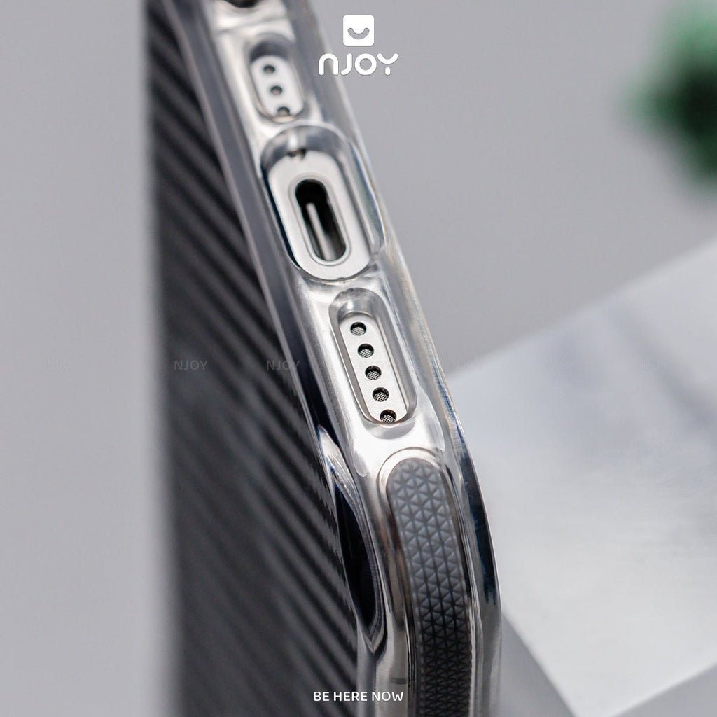 Ốp MagSafe carbon lưng nhám viền chống trượt — iPhone 14 Pro Max — ảnh 7