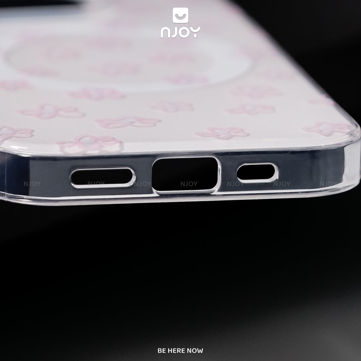 Ốp trong suốt hình in bông hoa dễ thương bảo vệ camera — iPhone 14 Pro — ảnh 4