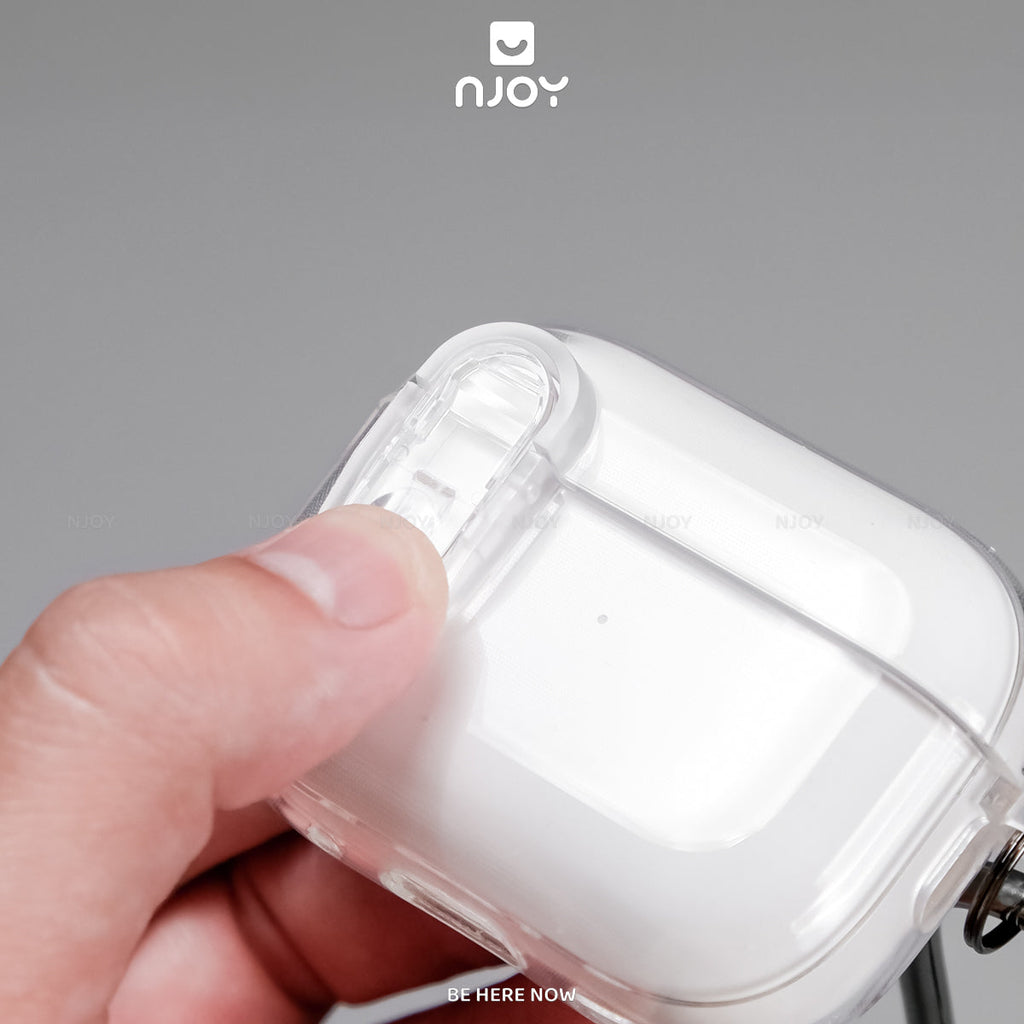 Ốp trong suốt nút bấm mở khoá an toàn chống sốc — AirPods 4 — ảnh 9