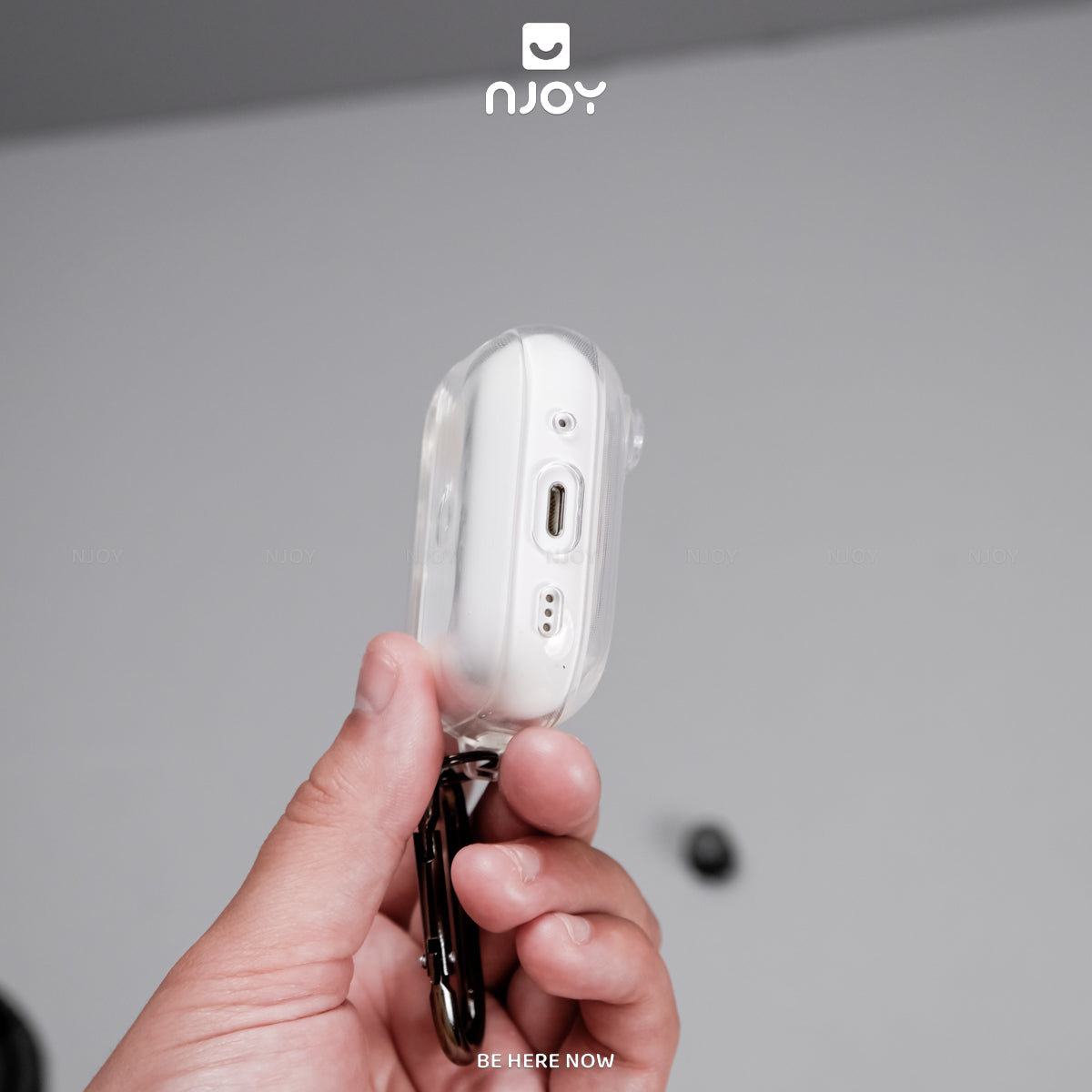 Ốp trong suốt nút bấm mở khoá an toàn chống sốc — AirPods 4 — ảnh 4