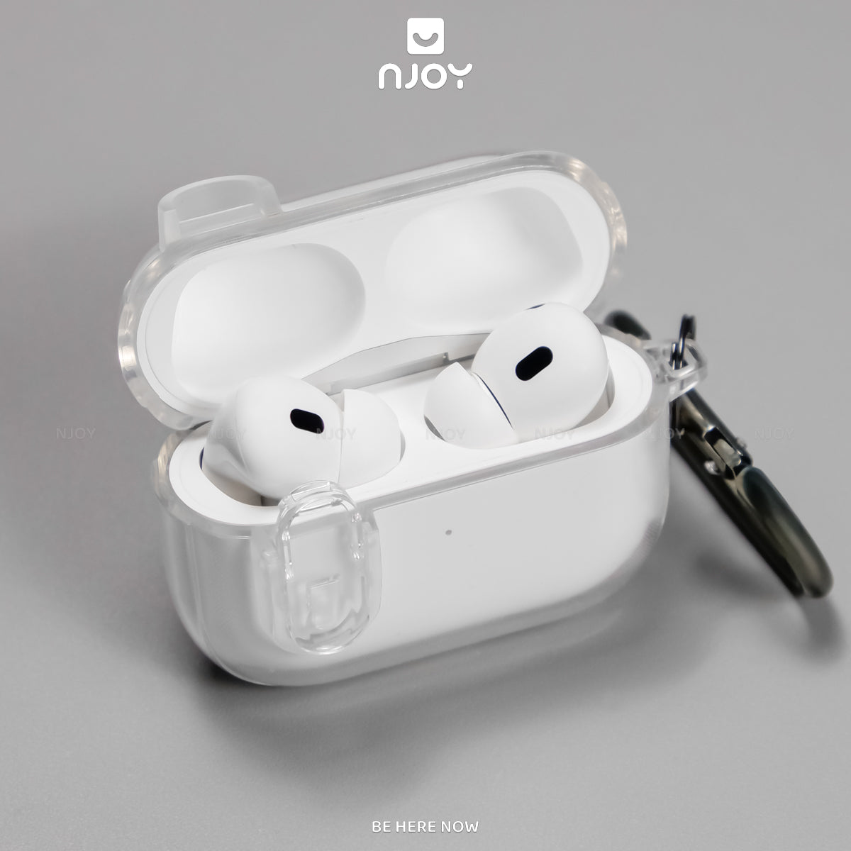 Ốp trong suốt nút bấm mở khoá an toàn chống sốc — AirPods 4 — ảnh 2