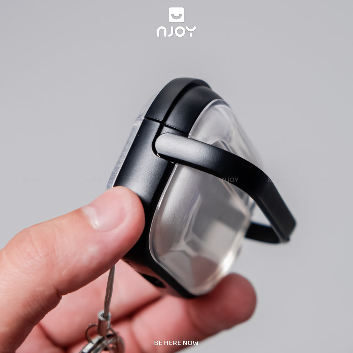 Ốp trong suốt khóa cài viền màu hỗ trợ sạc không dây — AirPods 4 — ảnh 11