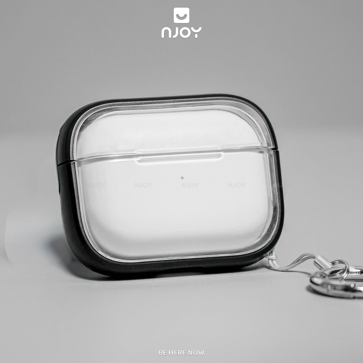 Ốp trong suốt khóa cài viền màu hỗ trợ sạc không dây — AirPods 4 — ảnh 2
