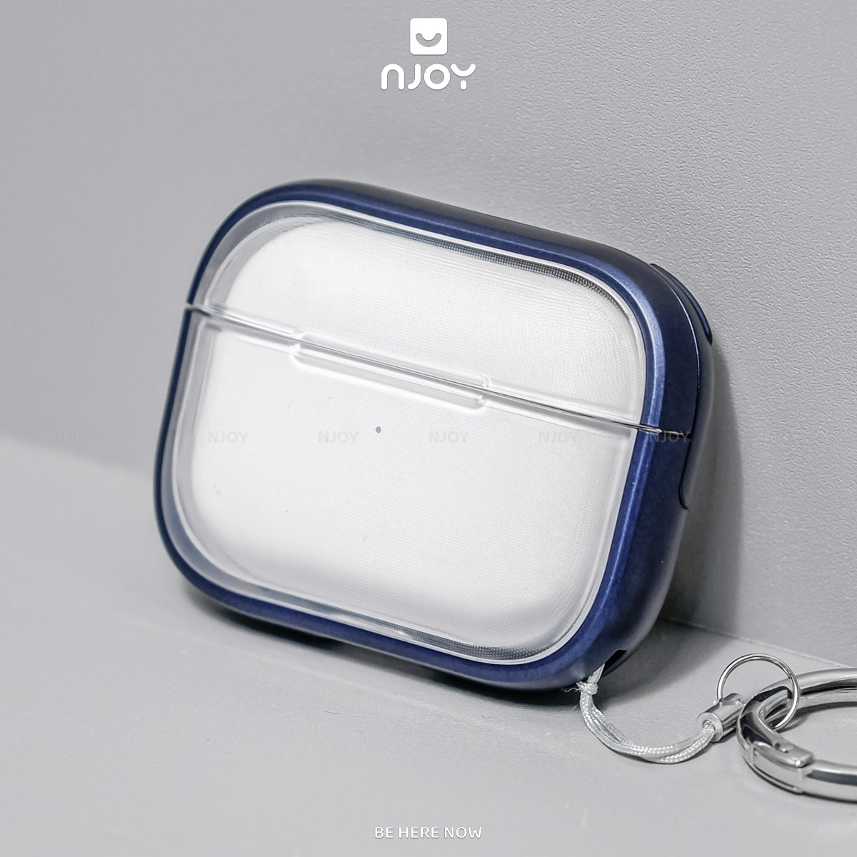 Ốp trong suốt khóa cài viền màu hỗ trợ sạc không dây — AirPods 4 — ảnh 6