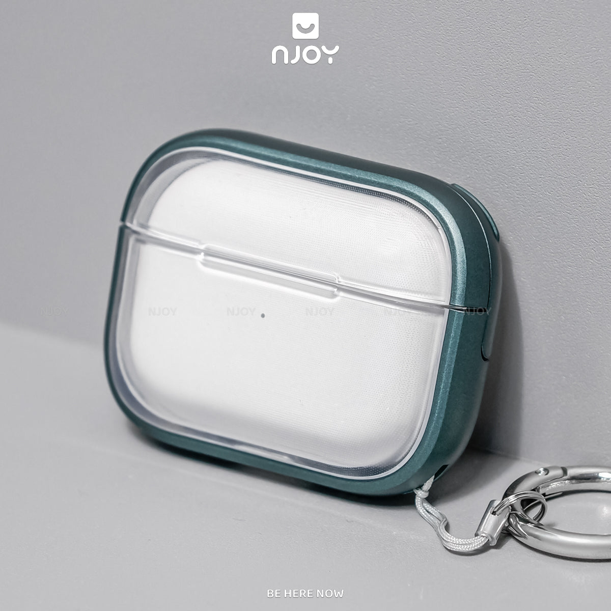 Ốp trong suốt khóa cài viền màu hỗ trợ sạc không dây — AirPods 4
