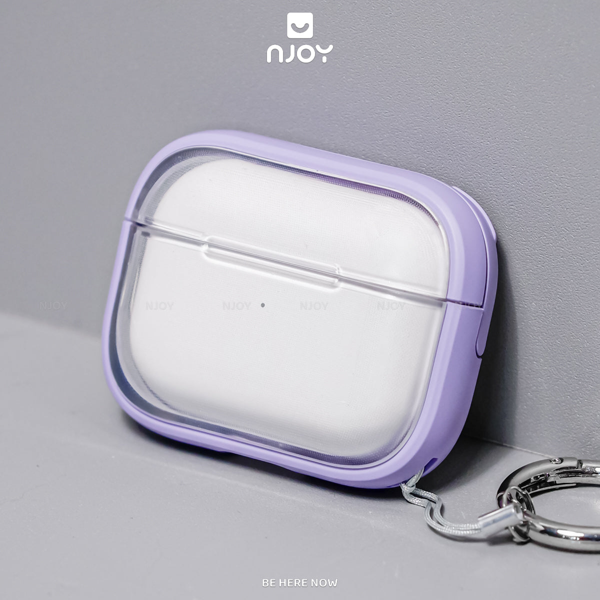 Ốp trong suốt khóa cài viền màu hỗ trợ sạc không dây — AirPods 4 — ảnh 7