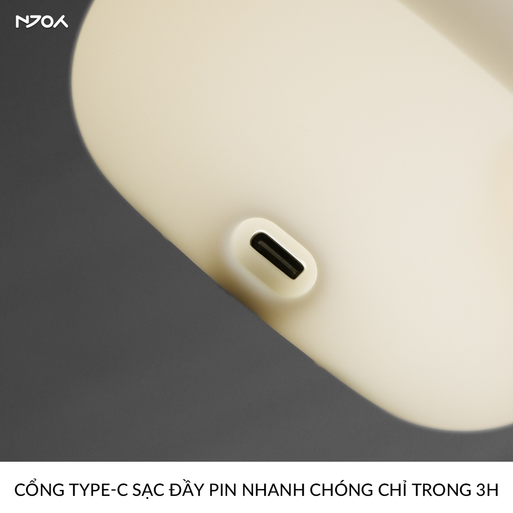 Đèn ngủ decor cảm ứng squishy siêu mềm điều chỉnh sáng hẹn giờ trang — ảnh 8