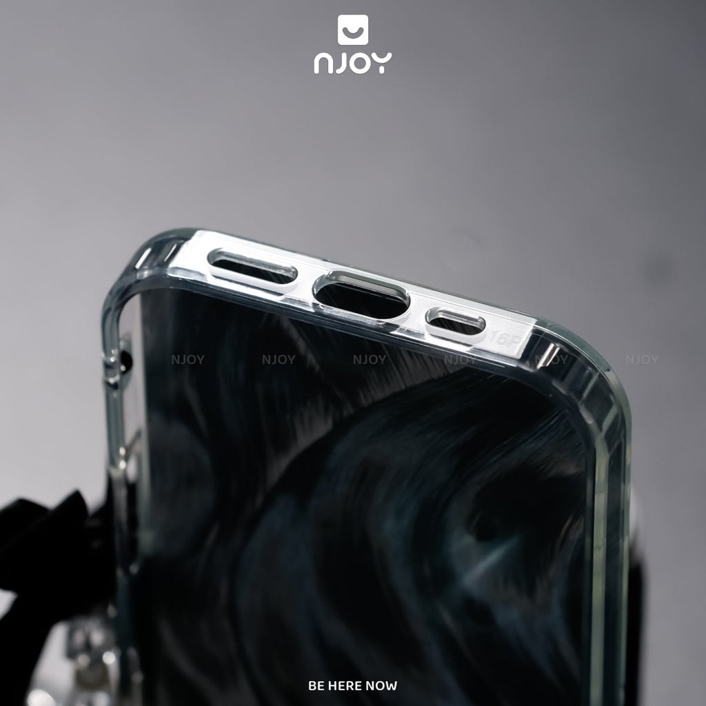 Ốp lưng chấm bi tráng gương kèm dây đeo sang trọng — iPhone 14 Pro — ảnh 3