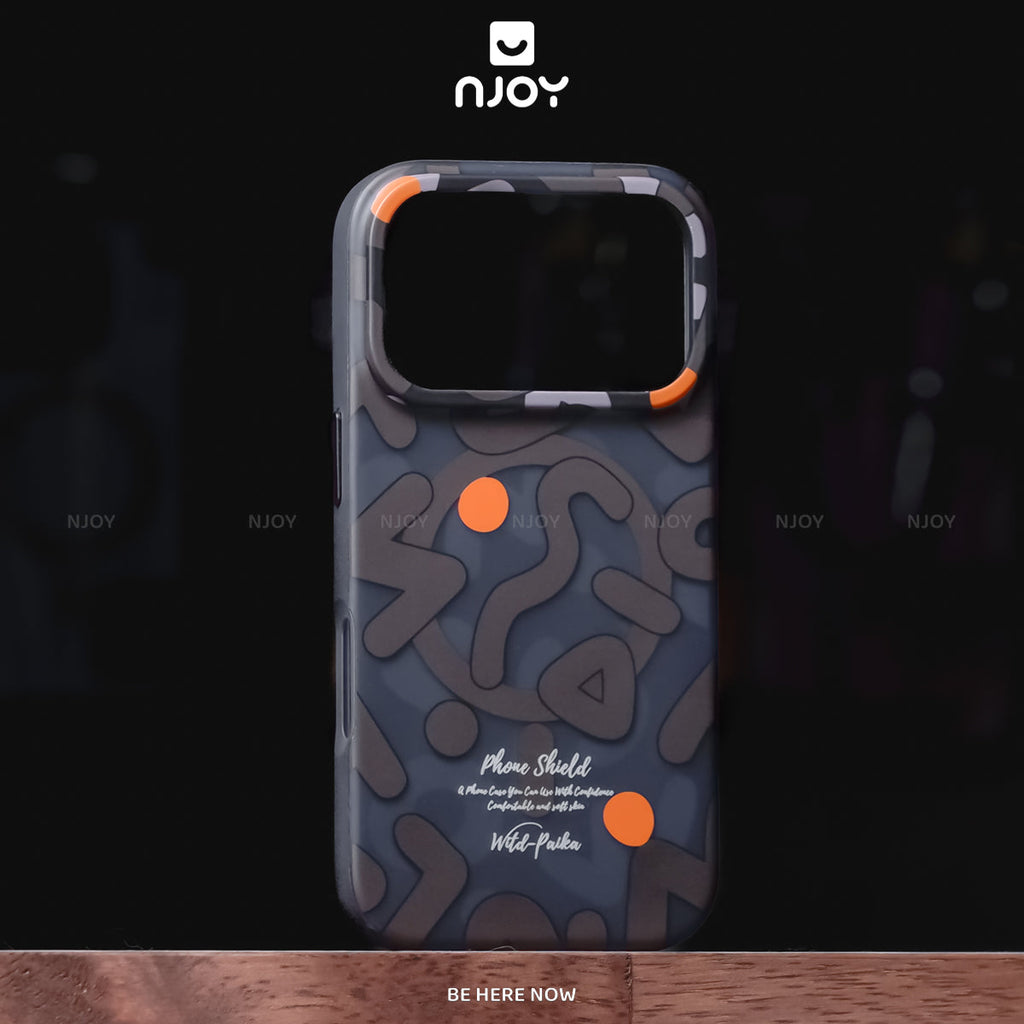 Ốp lưng nhám MagSafe chống vân tay họa tiết graffiti — iPhone 14 Pro — ảnh 2