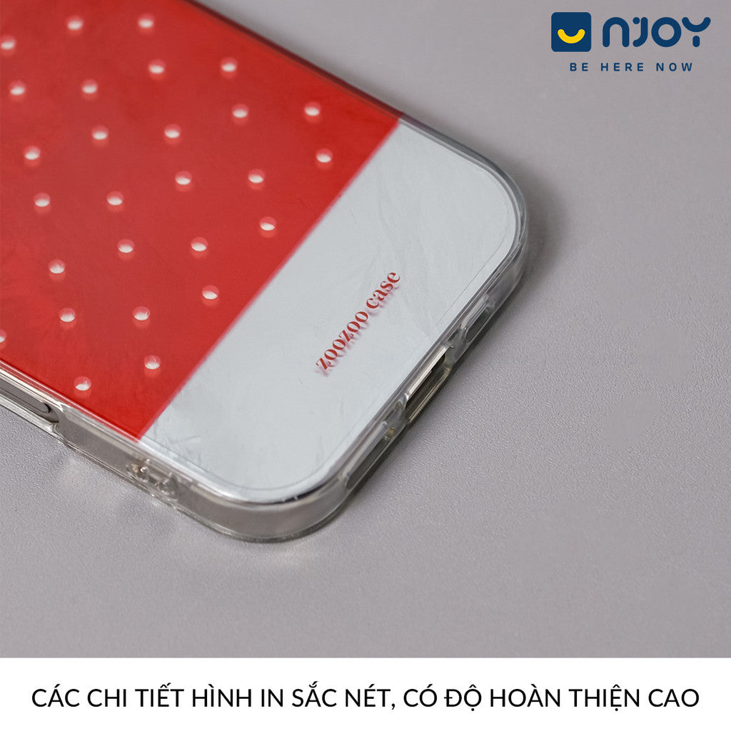 Ốp lưng chấm bi màu đỏ phản quang tráng gương — iPhone 14 Pro — ảnh 6