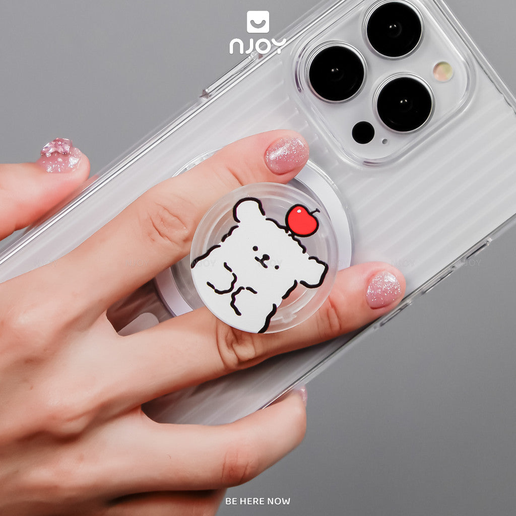 Giá đỡ điện thoại PopSocket in hình gấu dễ thương hít từ tính — ảnh 4