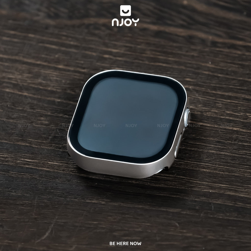 Ốp viền màu chống vân có kính cường lực — Apple Watch 45mm — ảnh 5