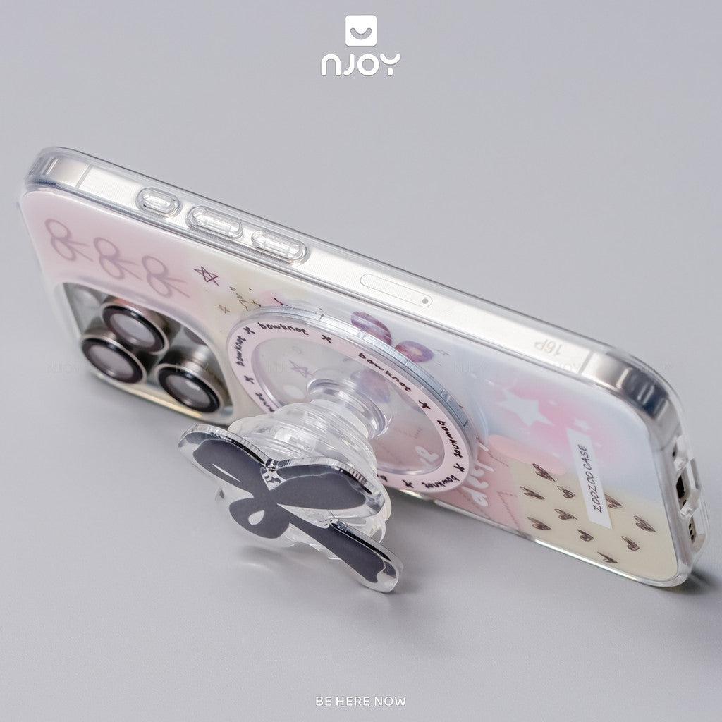 Ốp lưng in hình bowknot chiếc nơ kèm giá đỡ PopSocket — iPhone 14 Pro — ảnh 2