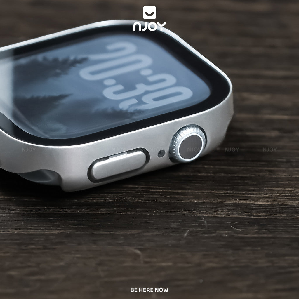 Ốp viền màu chống vân có kính cường lực — Apple Watch 45mm — ảnh 3