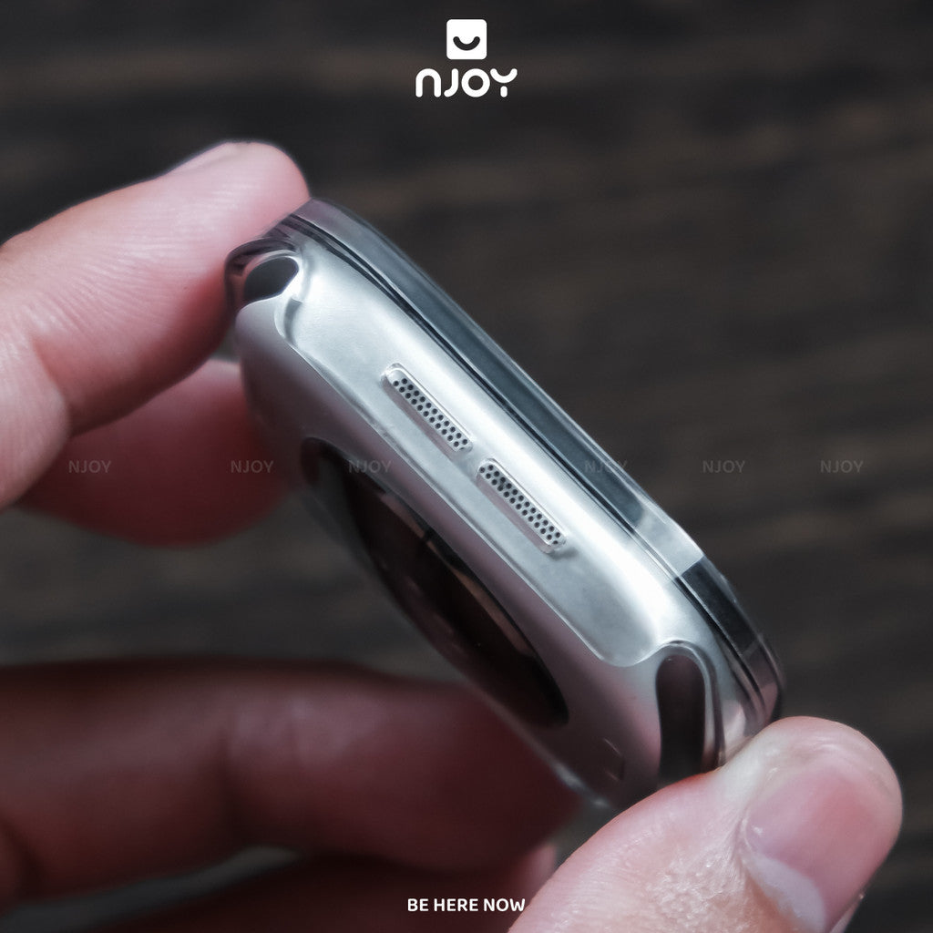 Ốp kính cường lực trong suốt bảo vệ màn — Apple Watch 45mm — ảnh 3