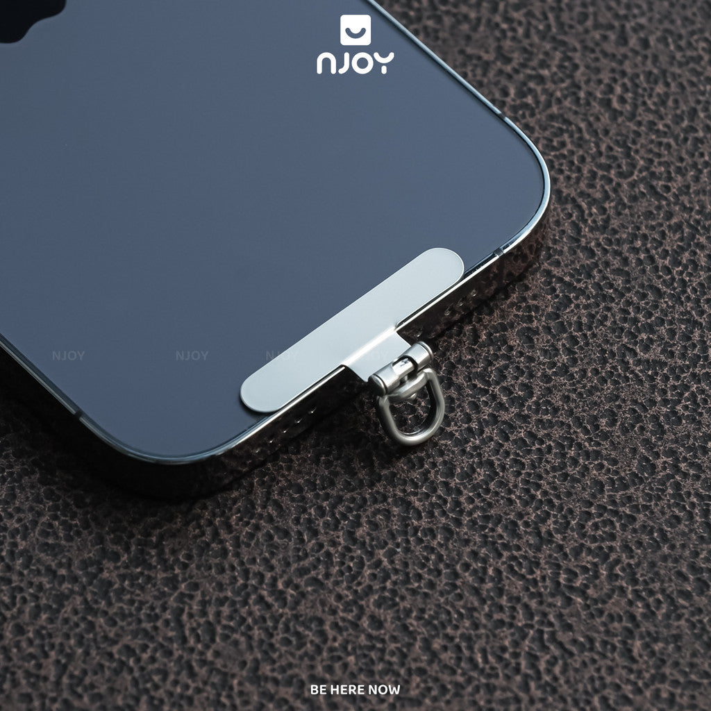 Tag hợp kim mỏng siêu nhỏ gọn xoay 360 độ hỗ trợ gắn cho dây đeo điện — ảnh 9