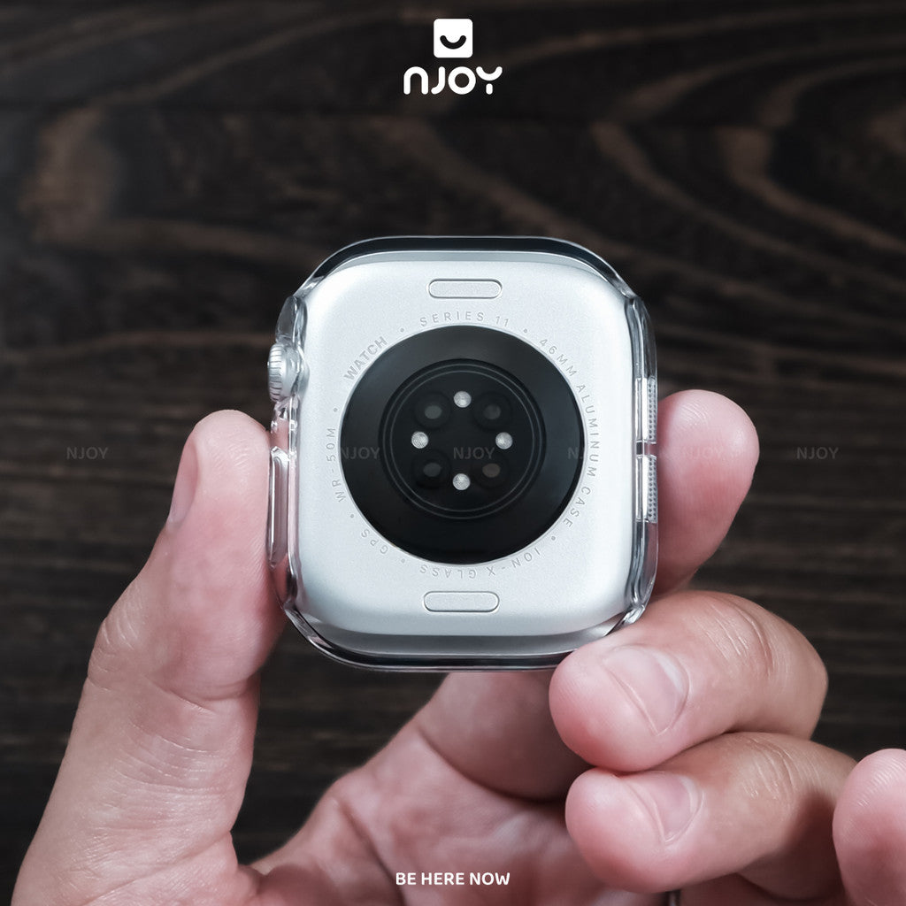 Ốp kính cường lực trong suốt bảo vệ màn — Apple Watch 45mm — ảnh 4