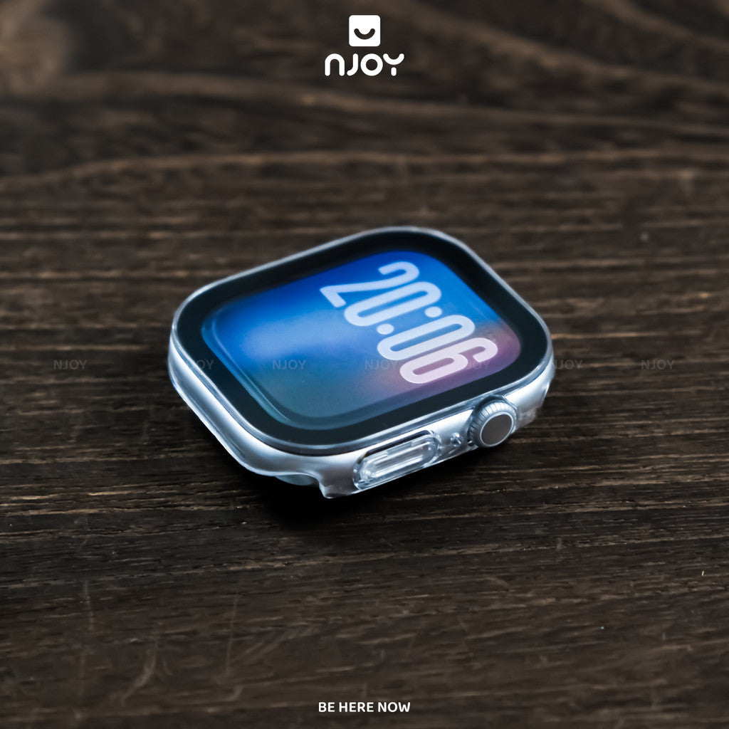 Ốp kính cường lực trong suốt bảo vệ màn — Apple Watch 45mm — ảnh 8