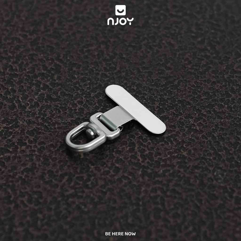 Tag hợp kim mỏng siêu nhỏ gọn xoay 360 độ hỗ trợ gắn cho dây đeo điện — ảnh 12