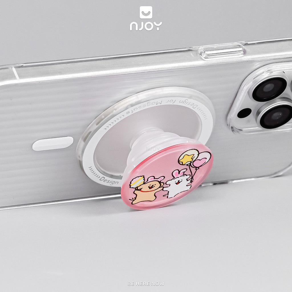 Giá đỡ điện thoại PopSocket in hình gấu dễ thương hít từ tính — ảnh 9