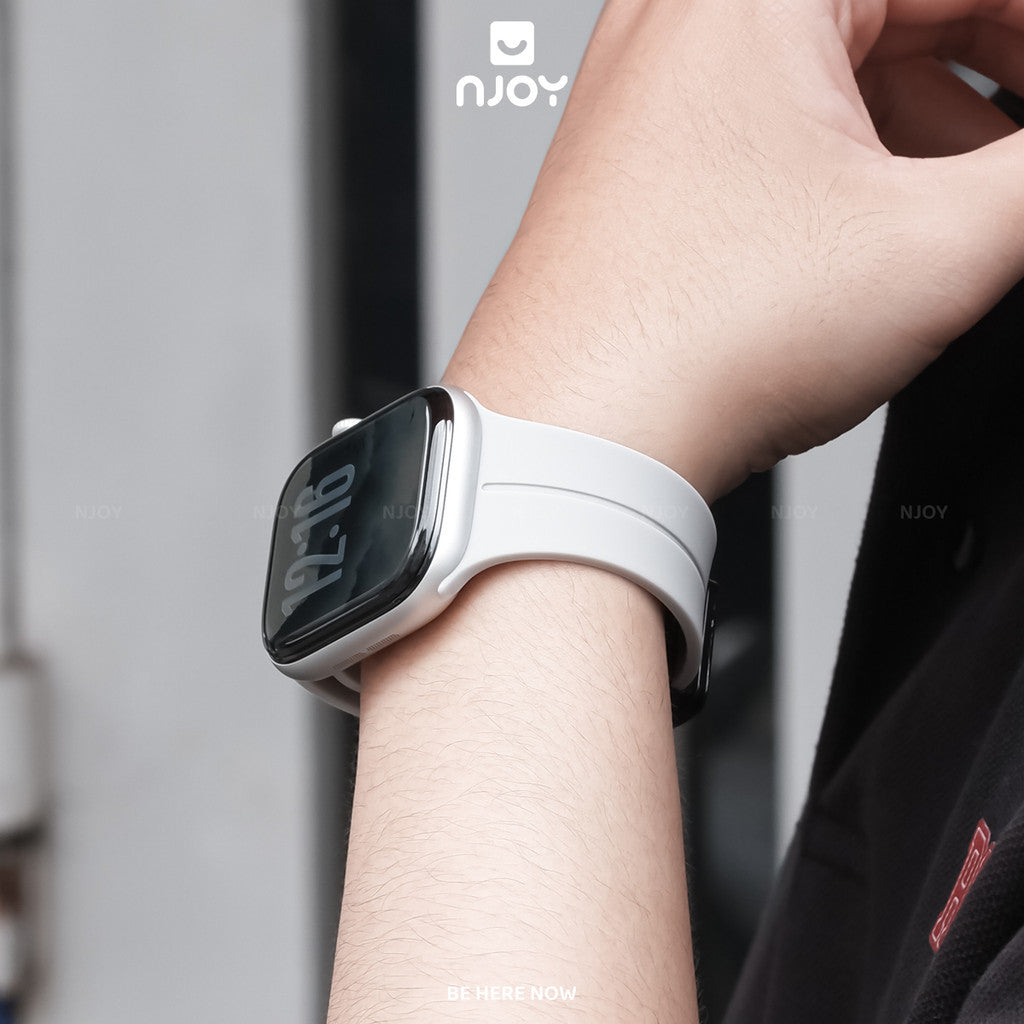 Dây đeo silicon khoá nam châm thay thế — Apple Watch 45mm — ảnh 4