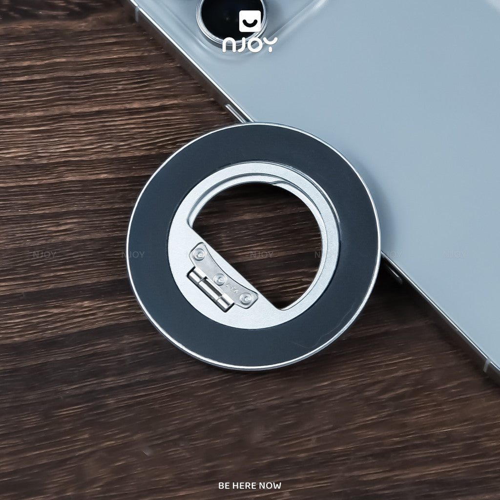 Giá đỡ điện thoại vân carbon cao cấp siêu mỏng xoay 360 độ hít MagSafe — ảnh 2