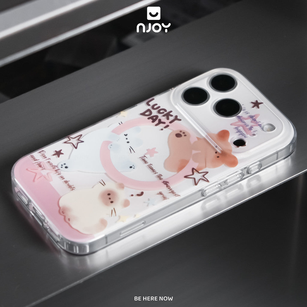 Ốp lưng in hình chó dễ thương kèm giá đỡ điện thoại — iPhone 14 Pro — ảnh 6