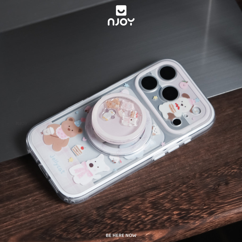 Ốp in hình thú cưng chim cánh cụt heo gấu có giá đỡ — iPhone 14 Pro — ảnh 8
