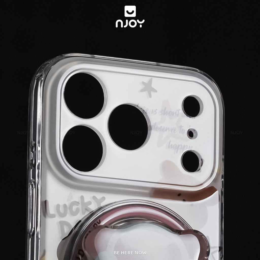 Ốp lưng in hình chó dễ thương kèm giá đỡ điện thoại — iPhone 14 Pro — ảnh 3