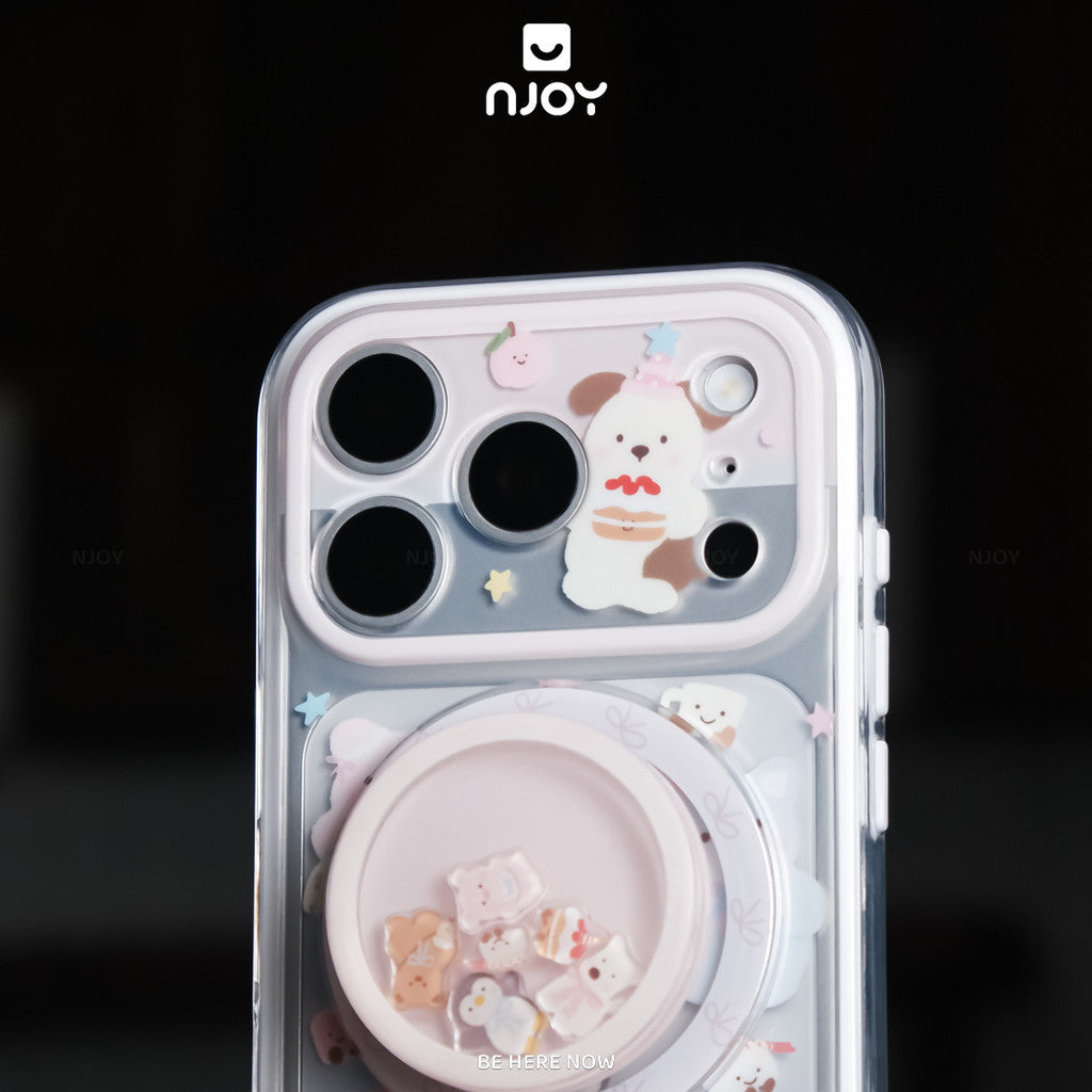 Ốp in hình thú cưng chim cánh cụt heo gấu có giá đỡ — iPhone 14 Pro — ảnh 3