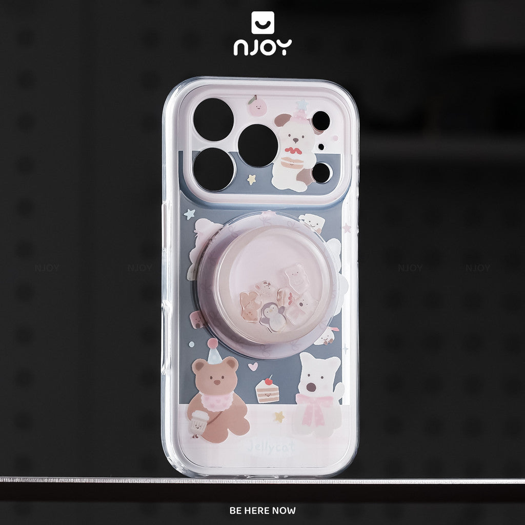 Ốp in hình thú cưng chim cánh cụt heo gấu có giá đỡ — iPhone 14 Pro — ảnh 10