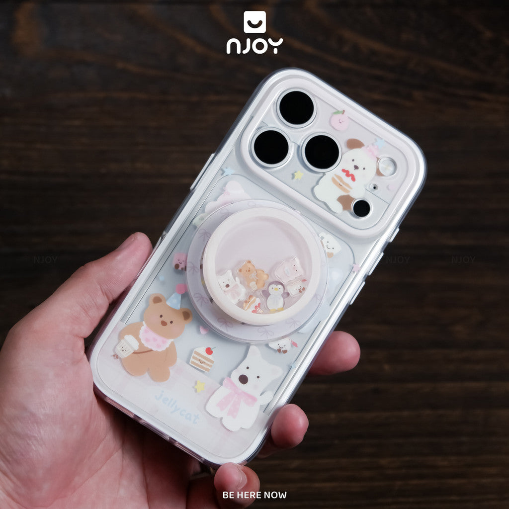Ốp in hình thú cưng chim cánh cụt heo gấu có giá đỡ — iPhone 14 Pro — ảnh 9
