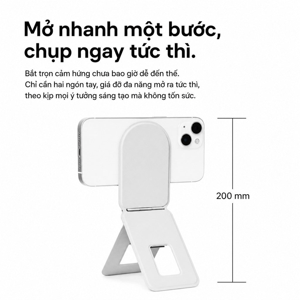 Giá đỡ điện thoại hít MagSafe chất liệu da PU cao cấp — ảnh 2