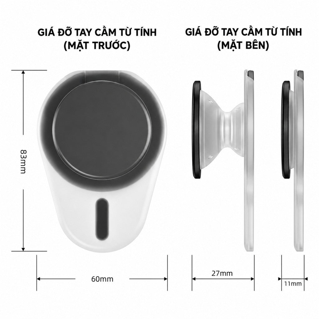 Giá đỡ điện thoại iRing xoay 360 độ hít MagSafe chống vân tay — ảnh 7